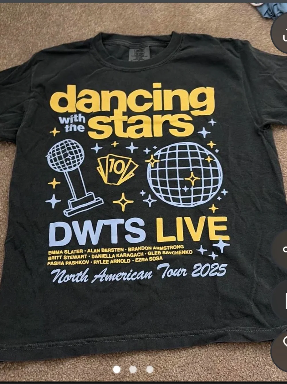 Dancing With The Stars Kids Black DWTS Live T-Shirt